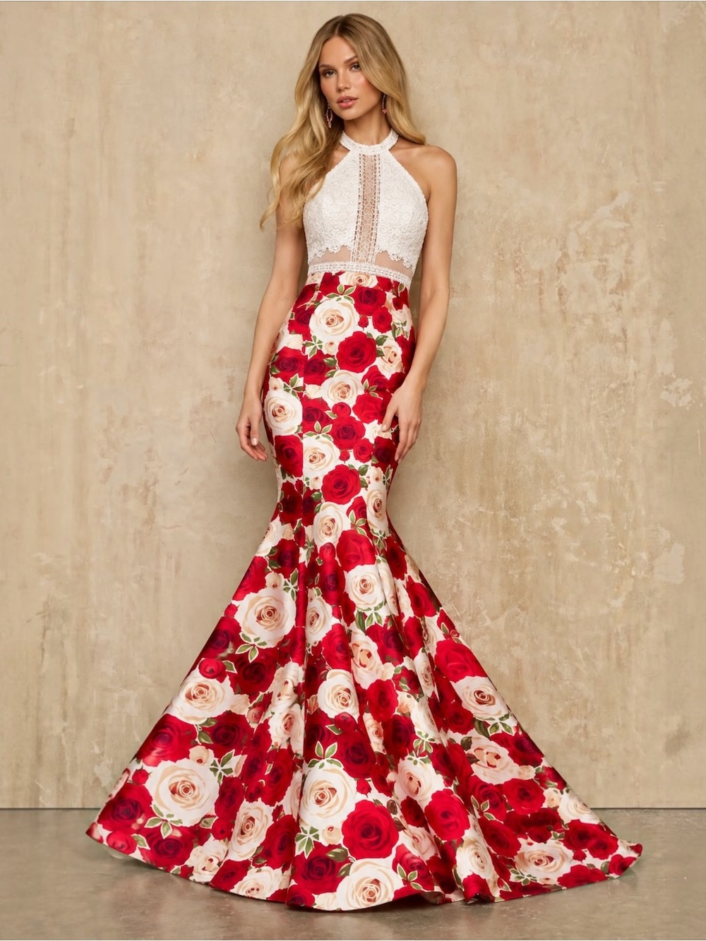 CLARISSE PROM 3423 Floral Mermaid Gown – Size 12